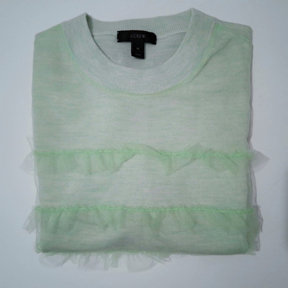 JCrew Short Sleeve Wool Top sz M- NWOT - Picture 1 of 4